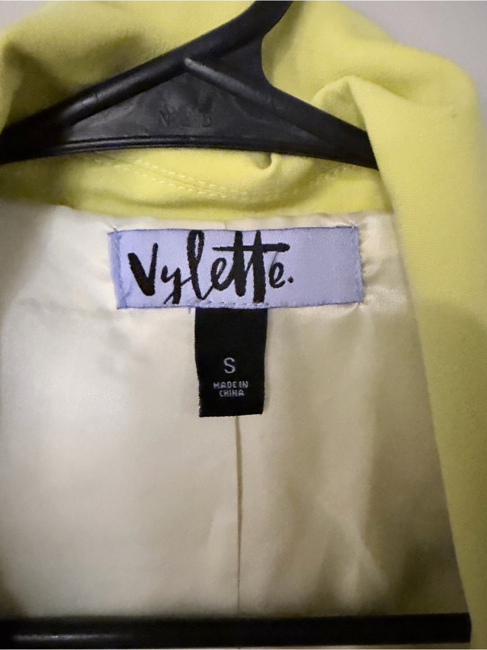 Violette Lemon Yellow Open-Front Blazer - Picture 2 of 5